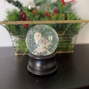 Snowy Owl Snow Globe. The San Francisco Music Box Company. Plays “Let it Snow”.